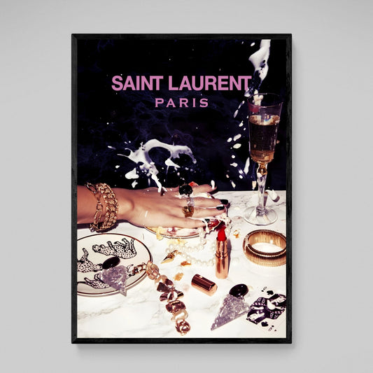 Yves Saint Laurent Wall Art - Luxury Art Canvas