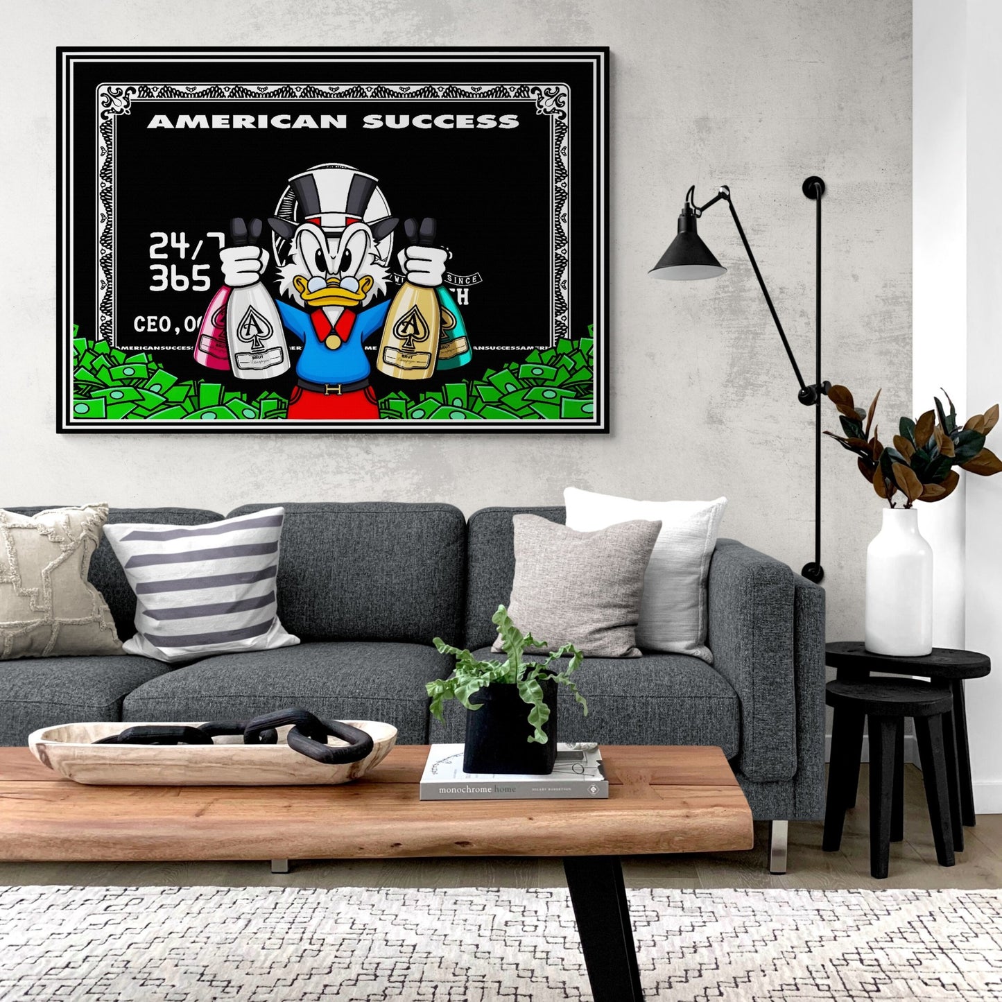 American Success Wall Art - Luxury Art Canvas