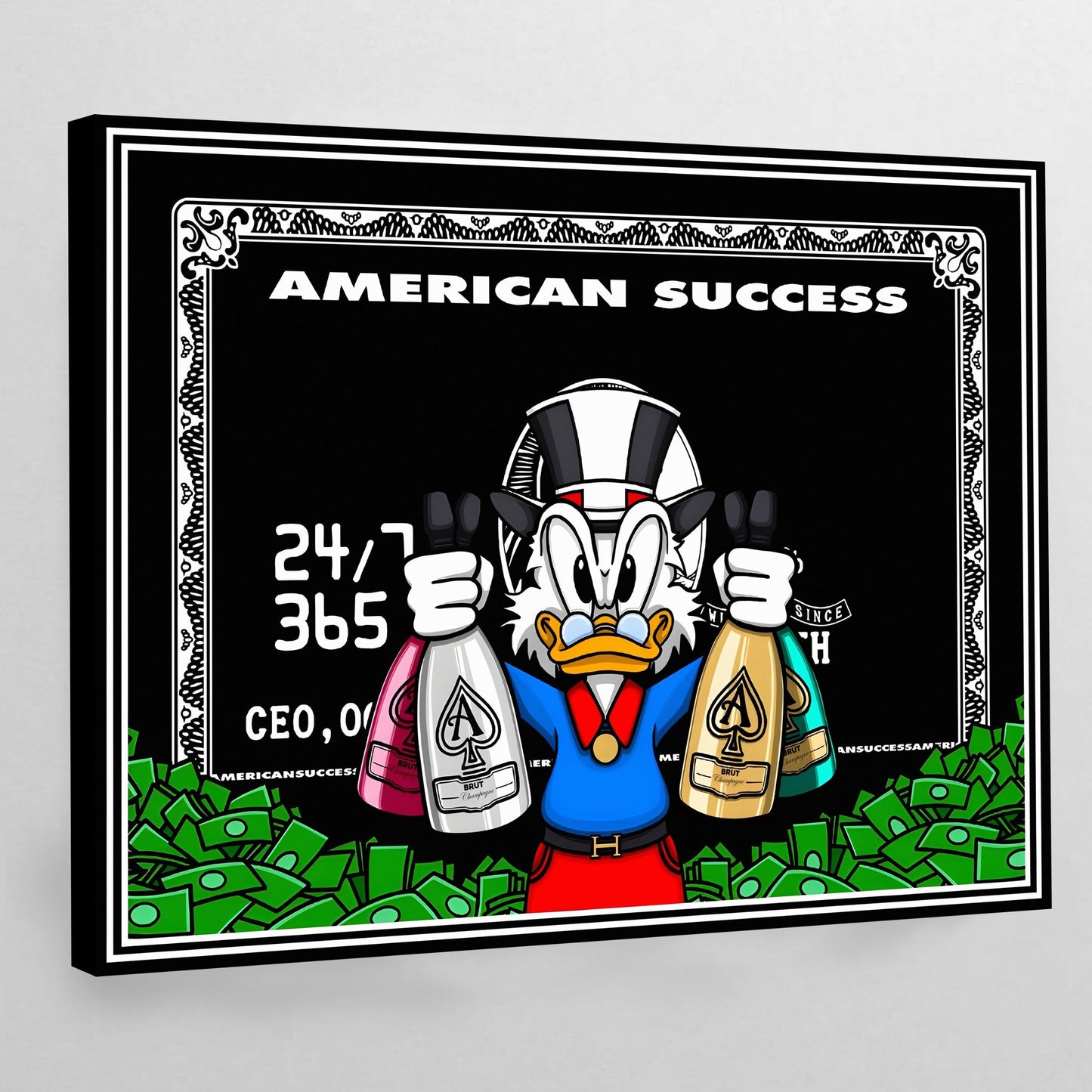 American Success Wall Art - Luxury Art Canvas