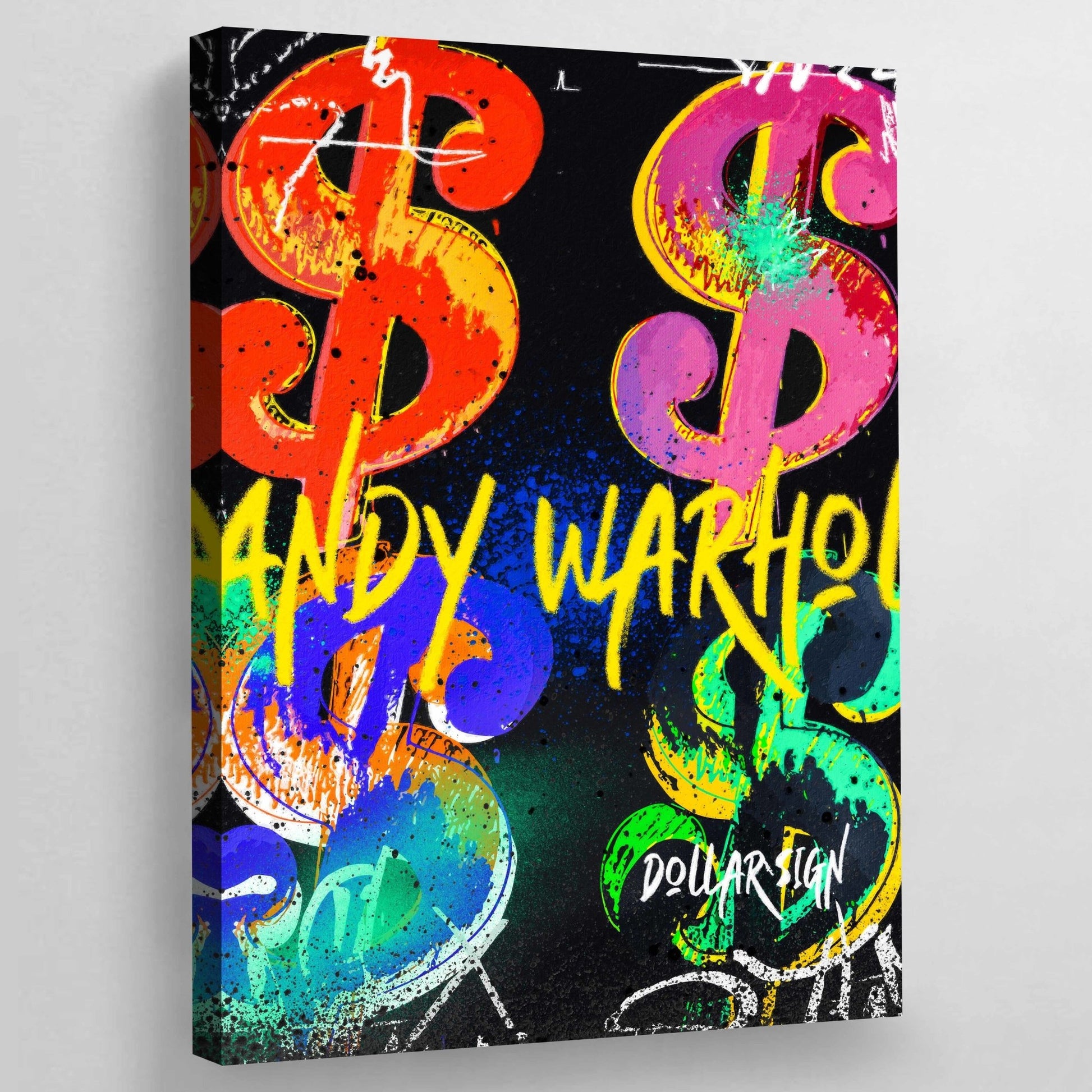 Andy Warhol Dollar Signs - Luxury Art Canvas