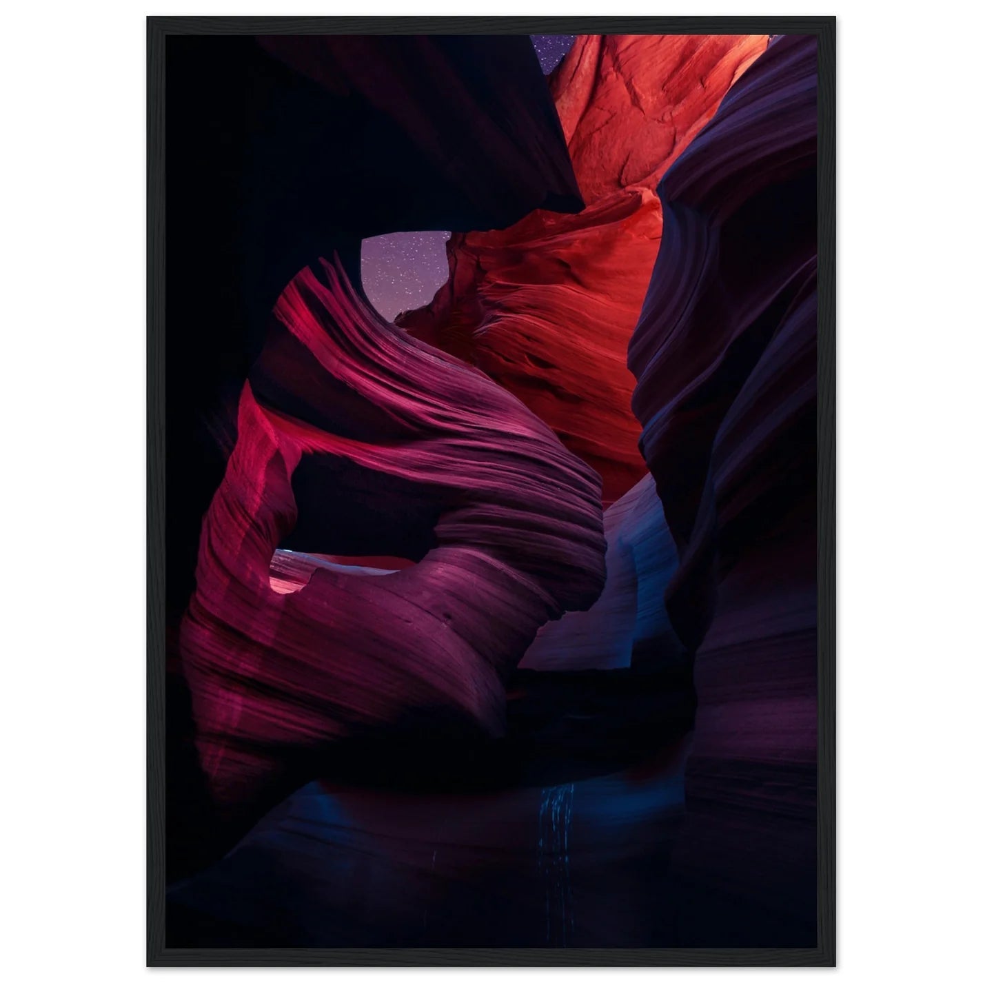Antelope Canyon By Night Wall Art - Luxury Art Canvas