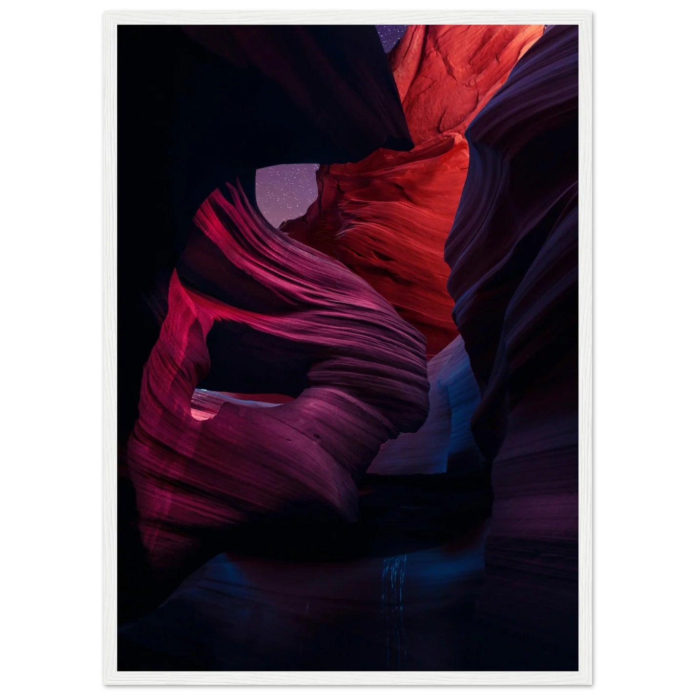 Antelope Canyon By Night Wall Art - Luxury Art Canvas