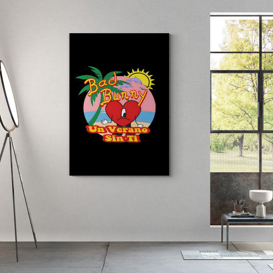 Bad Bunny Wall Art - Luxury Art Canvas