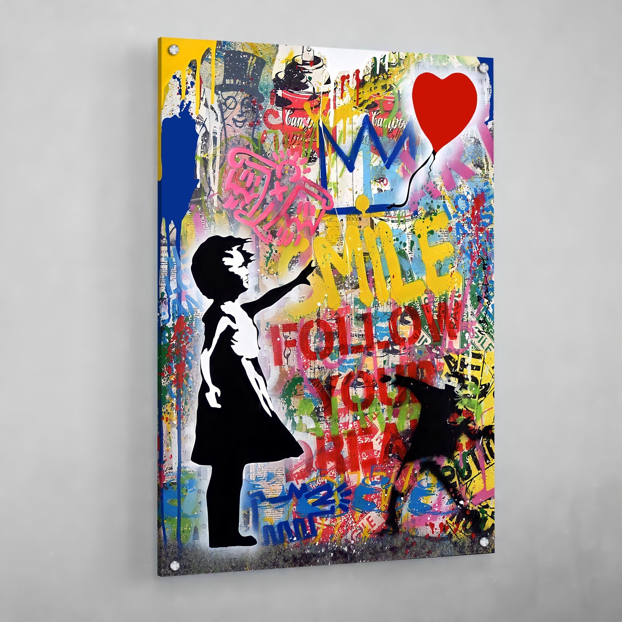 Banksy Girl With Balloon - Luxury Art Canvas
