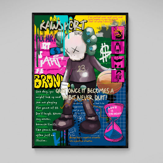 Basketball Hypebeast Graffiti Wall Art - Luxury Art Canvas