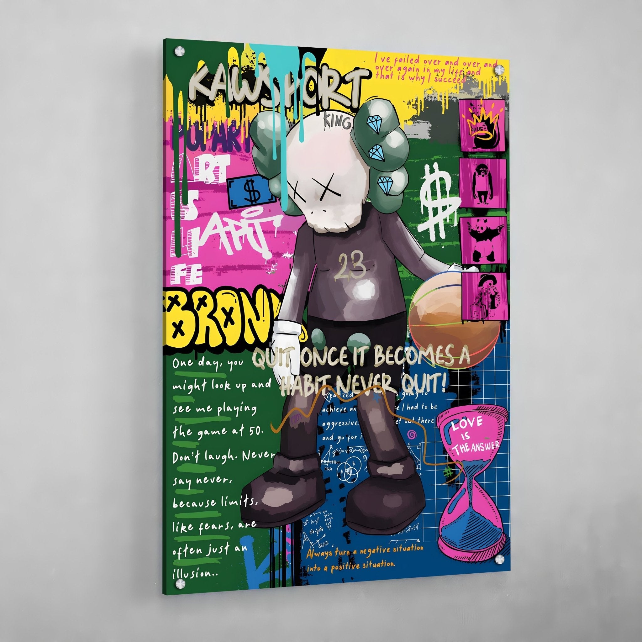 Basketball Hypebeast Graffiti Wall Art - Luxury Art Canvas