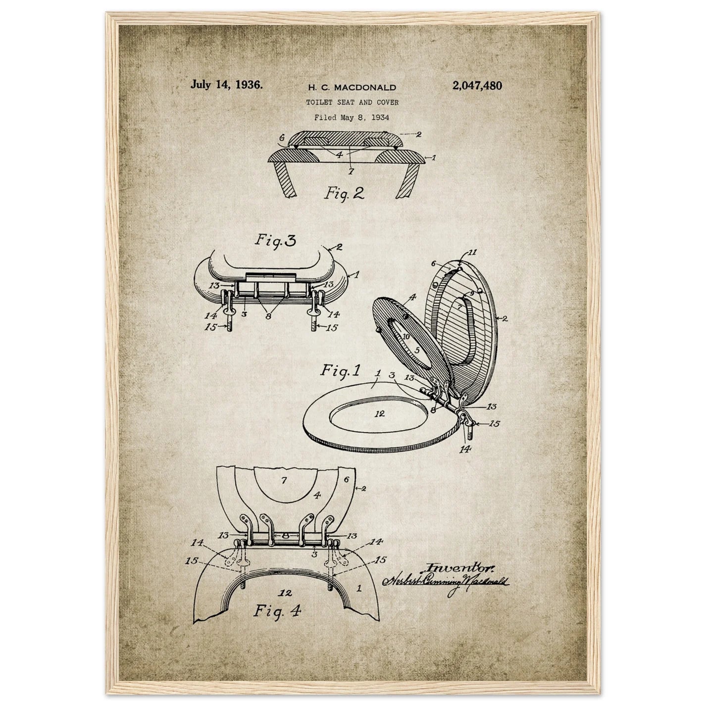 Bathroom Wall Art Vintage - Luxury Art Canvas