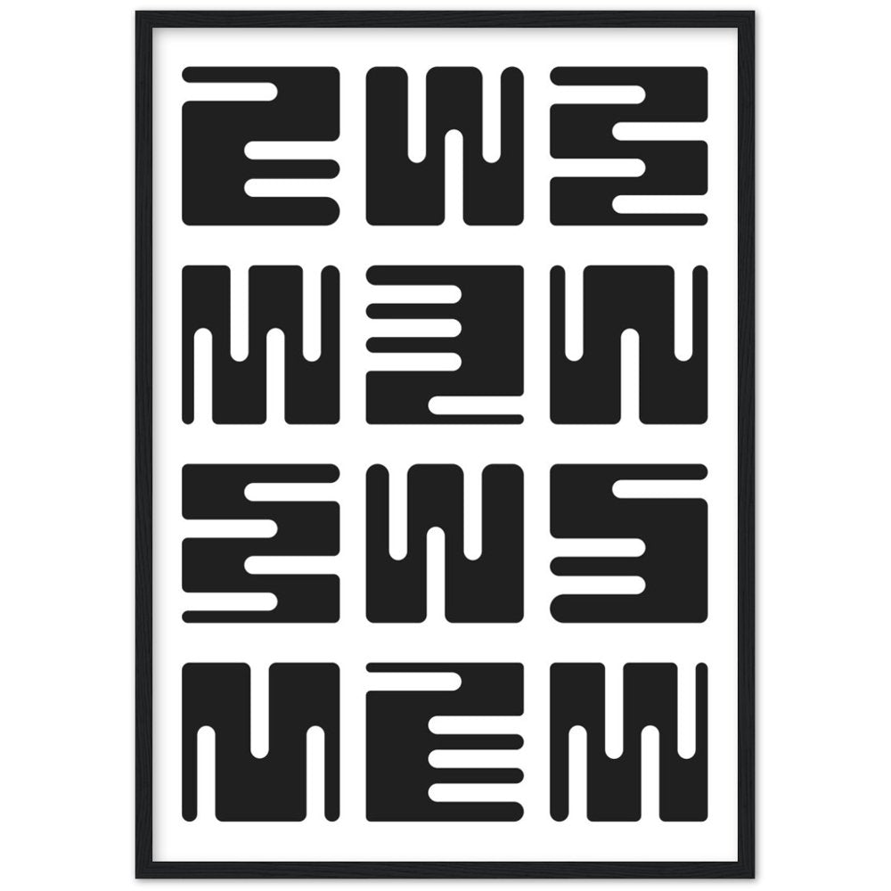 Black and White Minimalist Wall Art - Luxury Art Canvas