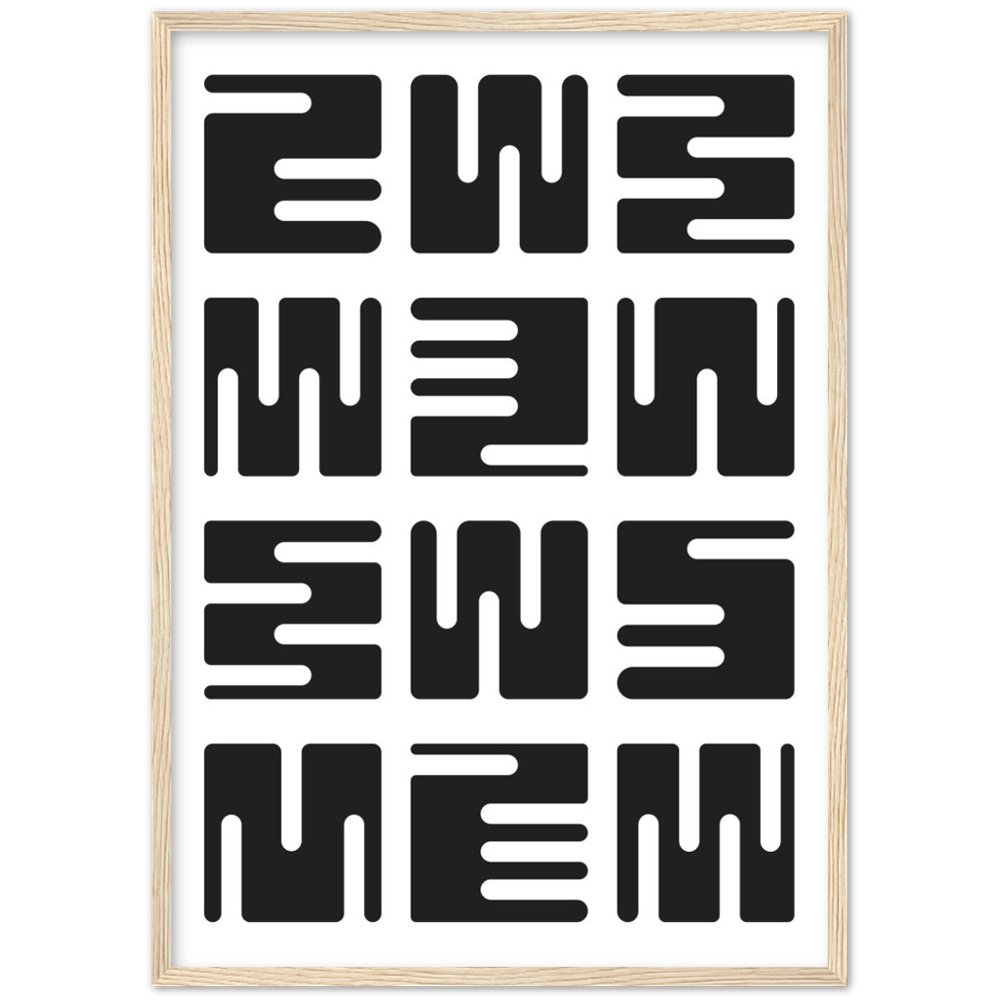 Black and White Minimalist Wall Art - Luxury Art Canvas