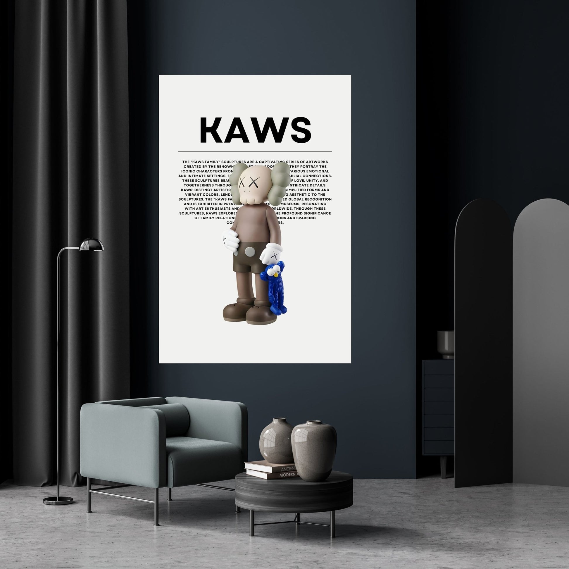 Blue HypeBeast Canvas Wall Art - Luxury Art Canvas