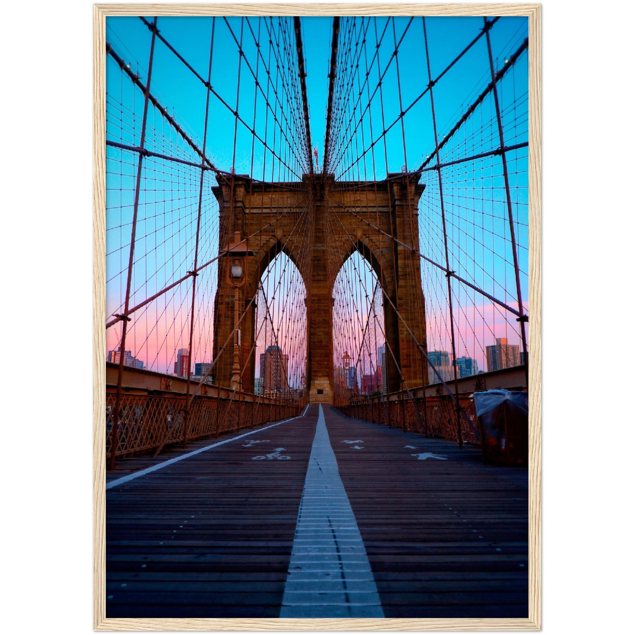 Brooklyn Bridge Sunset Wall Art - Luxury Art Canvas