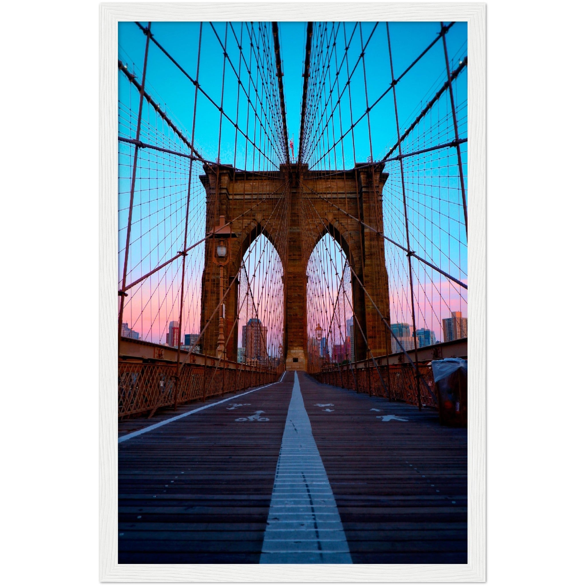 Brooklyn Bridge Sunset Wall Art - Luxury Art Canvas