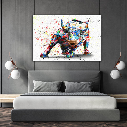 Bull Pop Art - Luxury Art Canvas