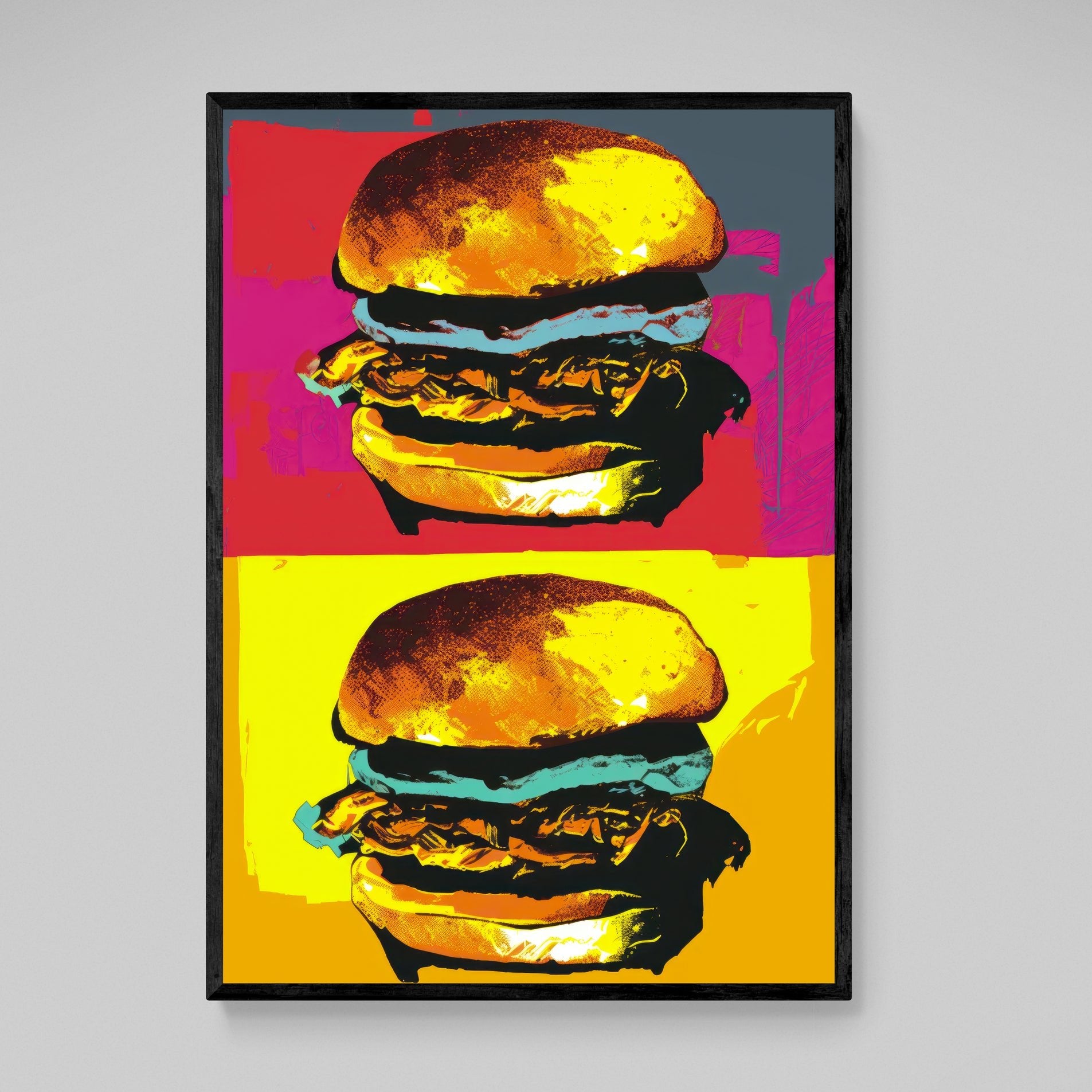 Burgers Pop Art Canvas - Luxury Art Canvas