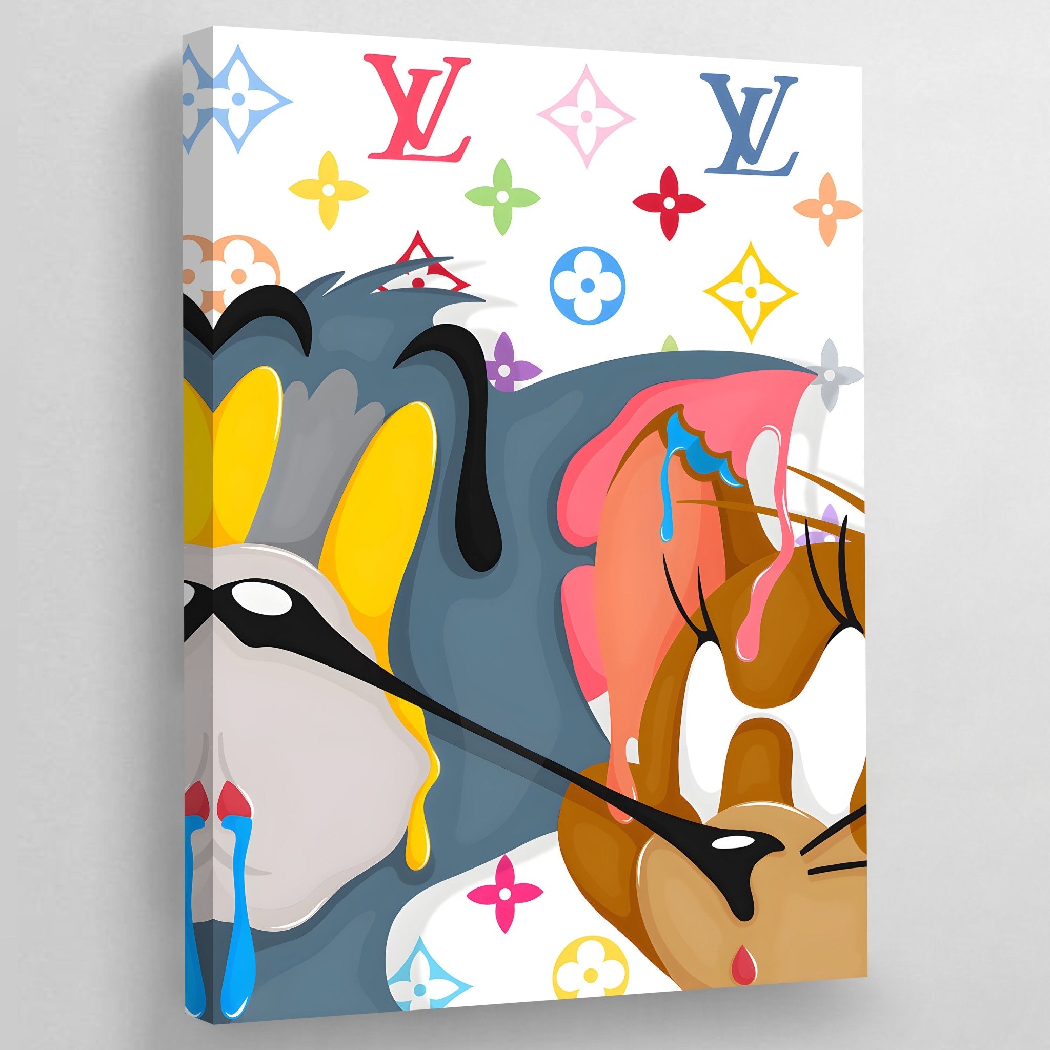 Cartoon Louis Vuitton Wall Art - Luxury Art Canvas