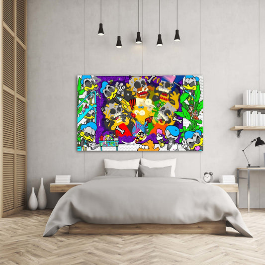 Cartoons Pop Art Wall Art - Luxury Art Canvas
