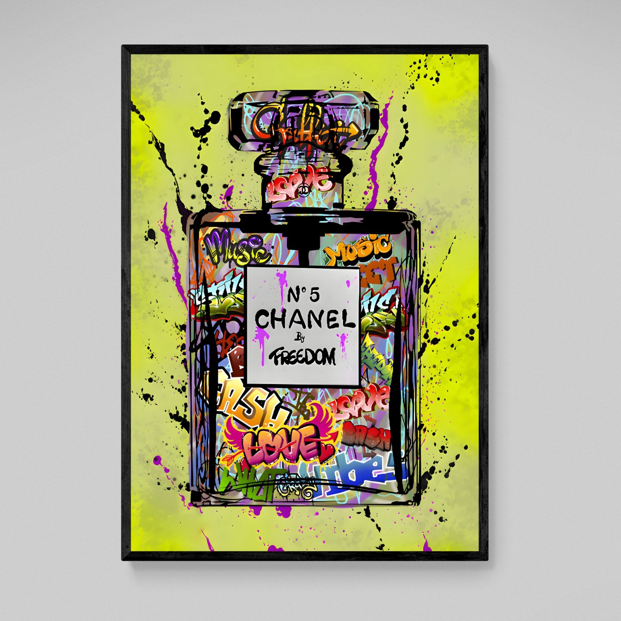 Chanel Street Art Wall Art - Luxury Art Canvas