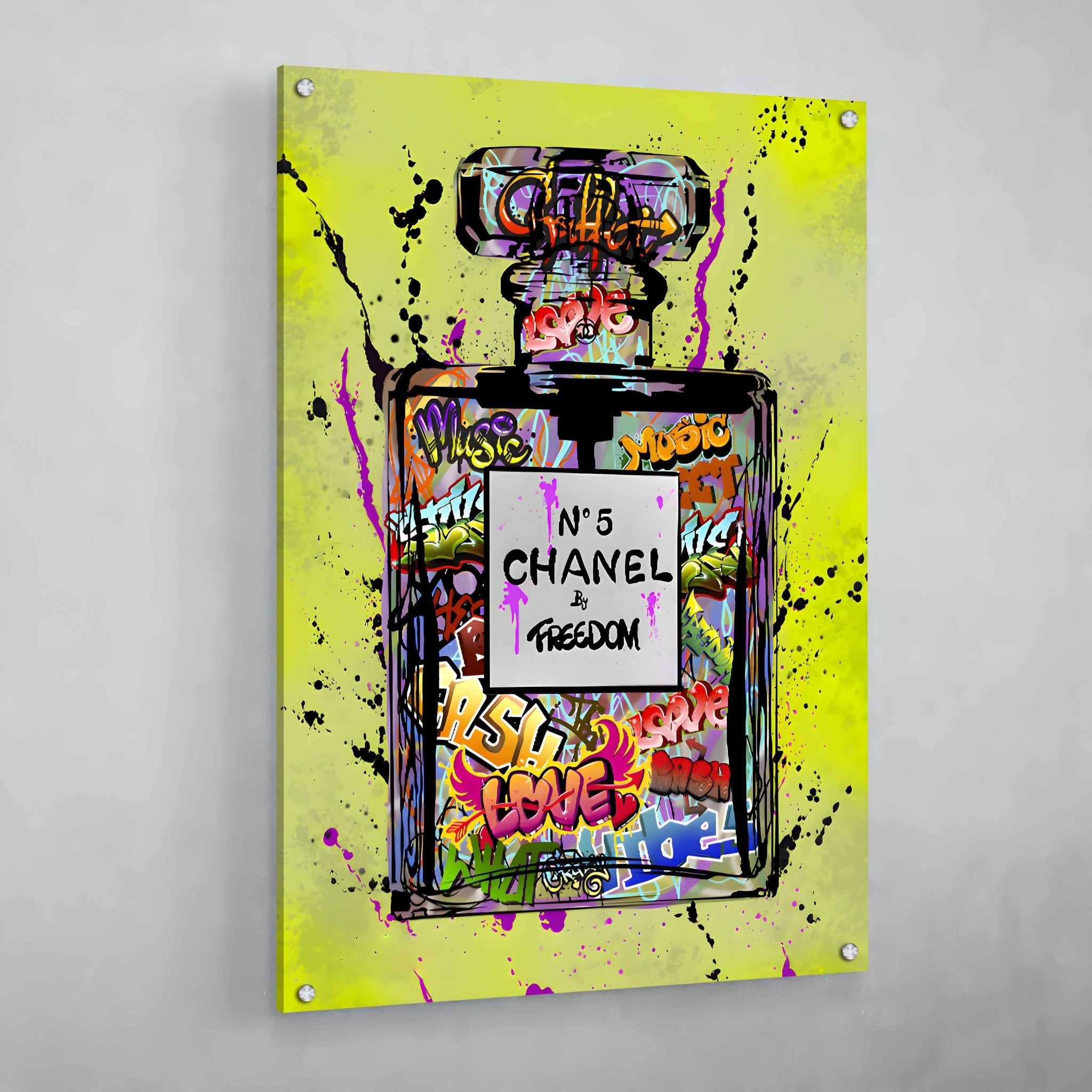 Chanel Street Art Wall Art - Luxury Art Canvas