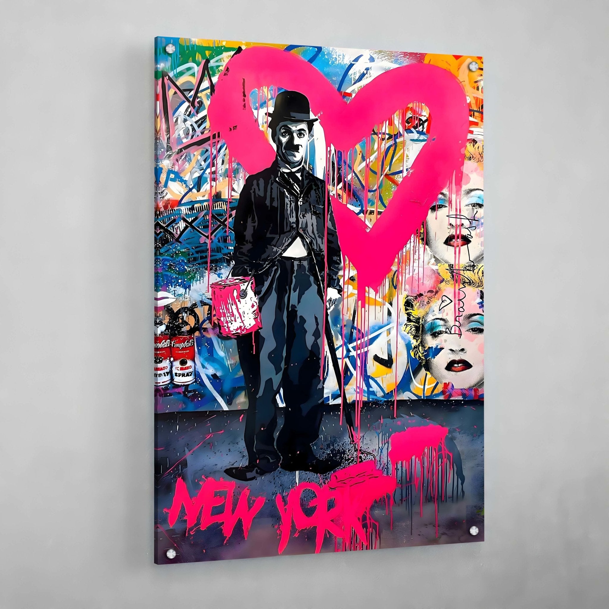 New York Graffiti Canvas Art - Luxury Art Canvas