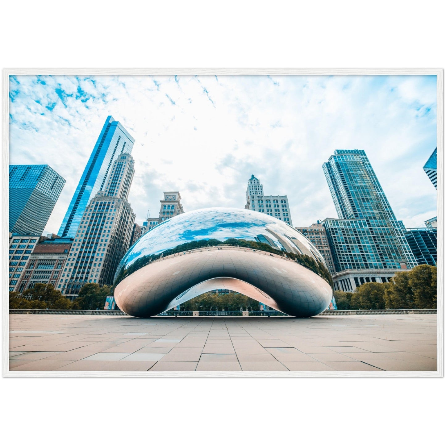 Chicago Cloud Gate Wall Art - Luxury Art Canvas