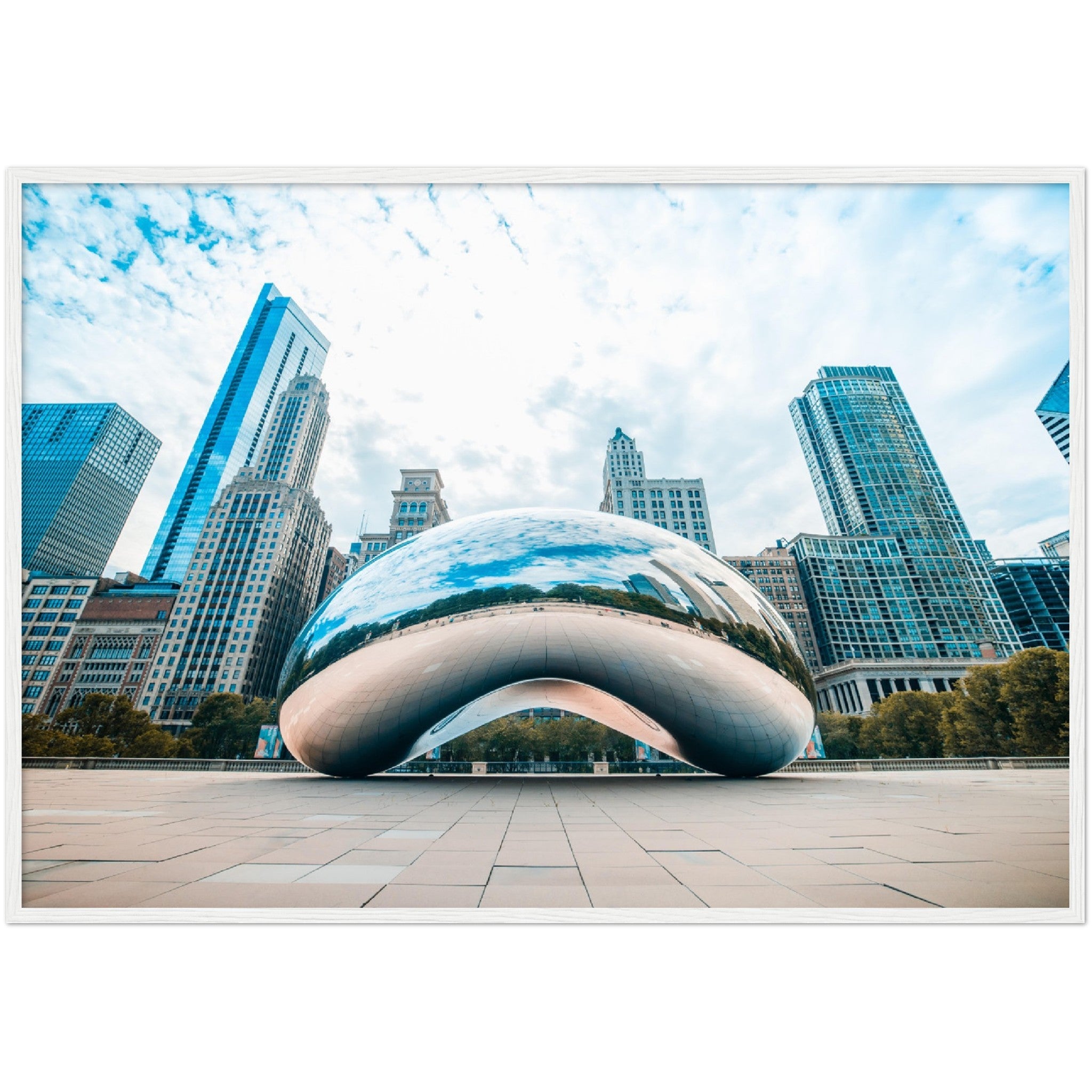 Chicago Cloud Gate Wall Art - Luxury Art Canvas