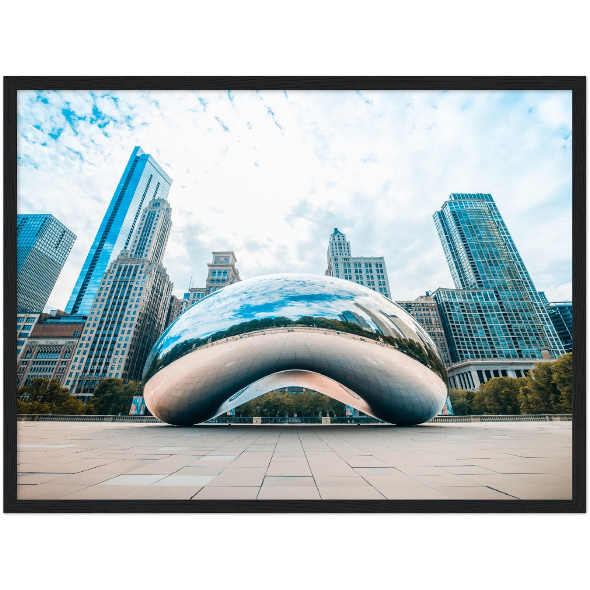 Chicago Cloud Gate Wall Art - Luxury Art Canvas