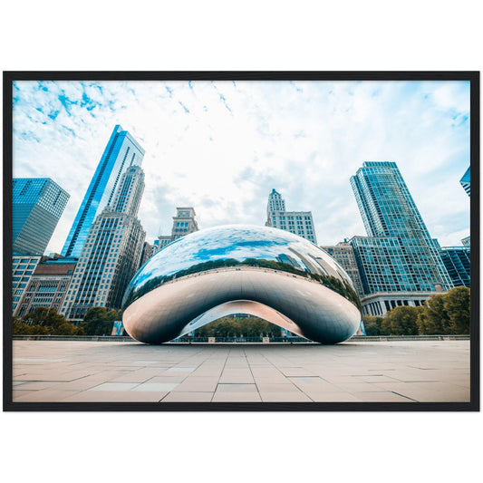 Chicago Cloud Gate Wall Art - Luxury Art Canvas