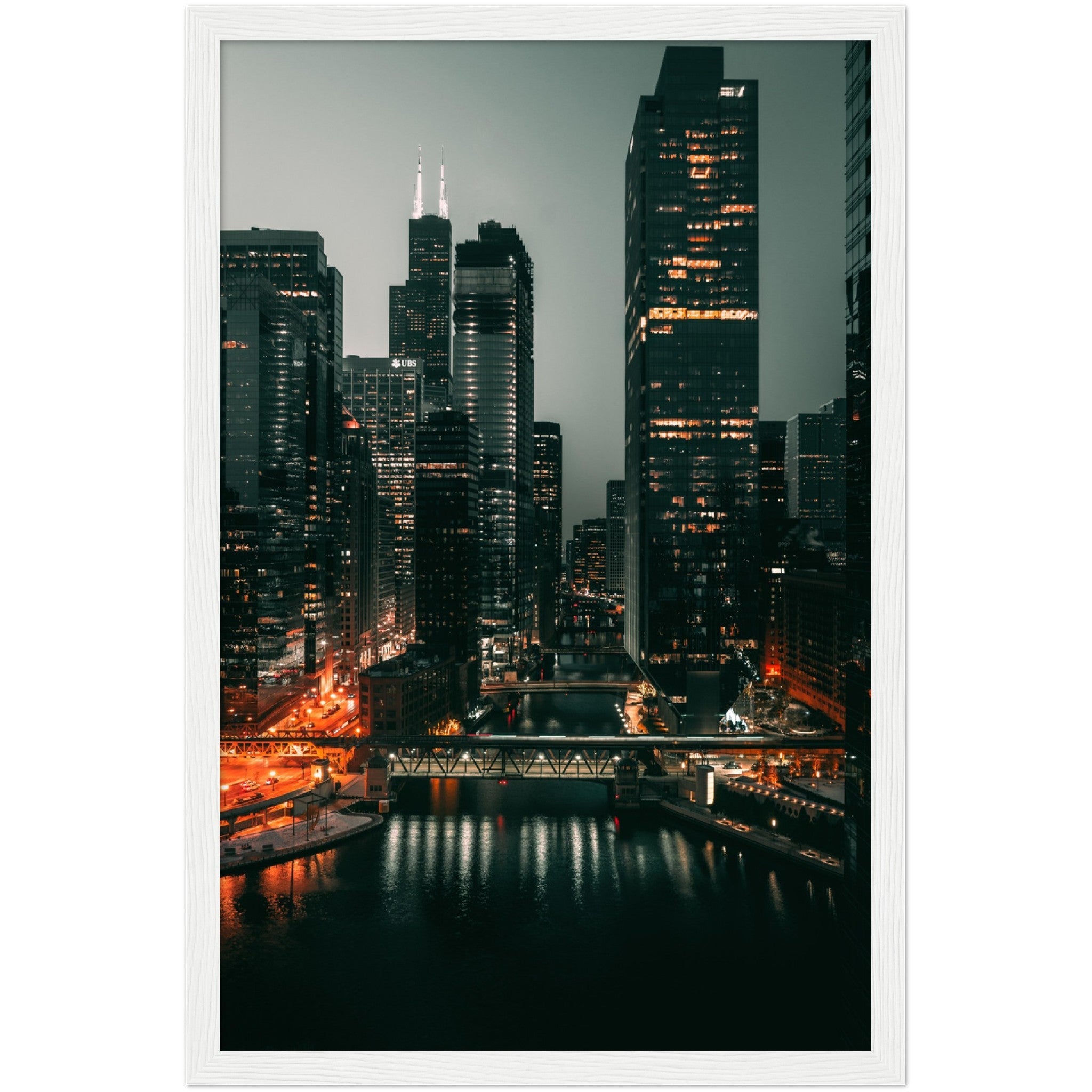 Chicago River Wall Art - Luxury Art Canvas