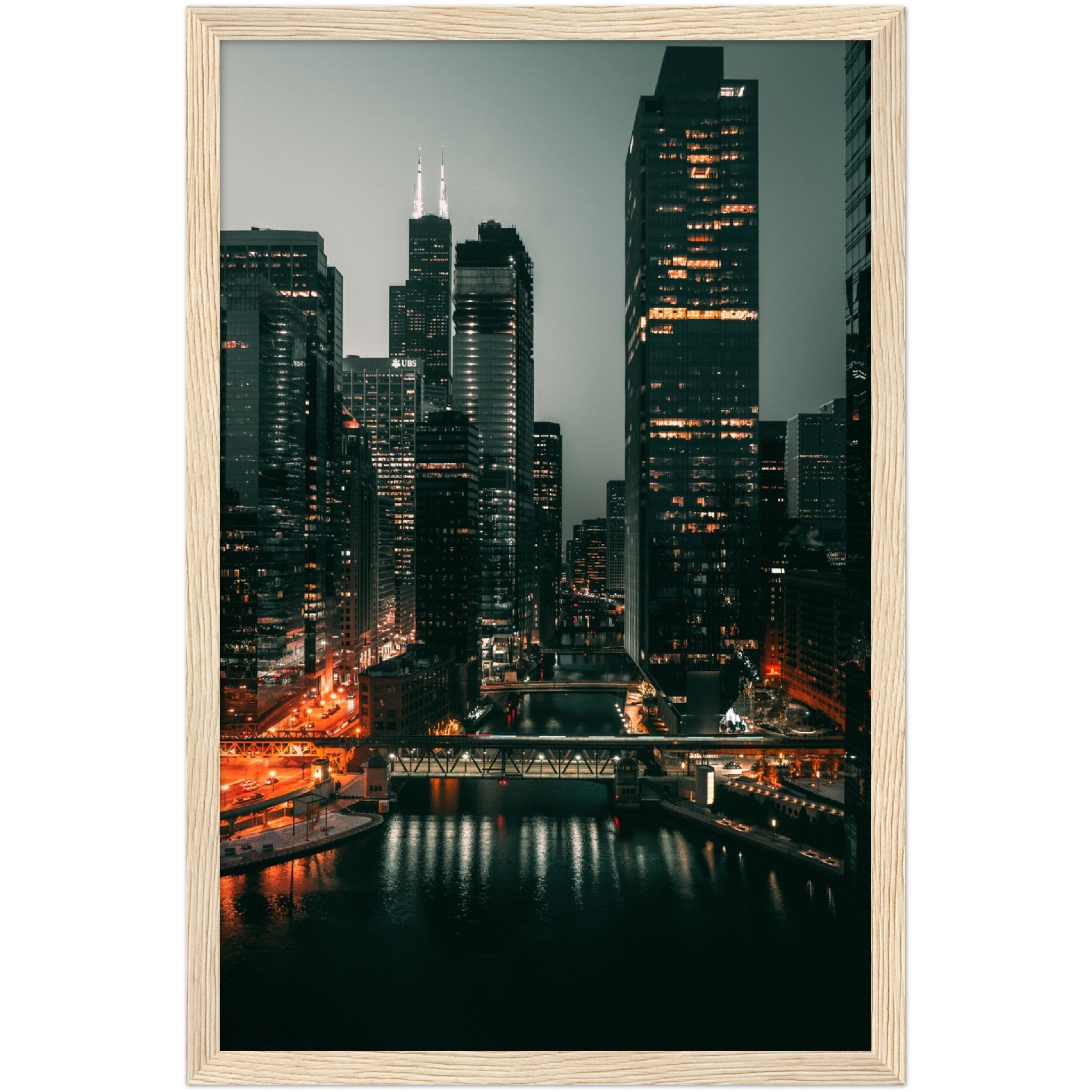 Chicago River Wall Art - Luxury Art Canvas