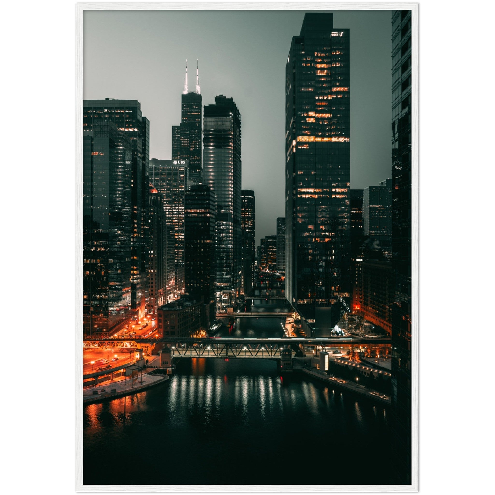 Chicago River Wall Art - Luxury Art Canvas