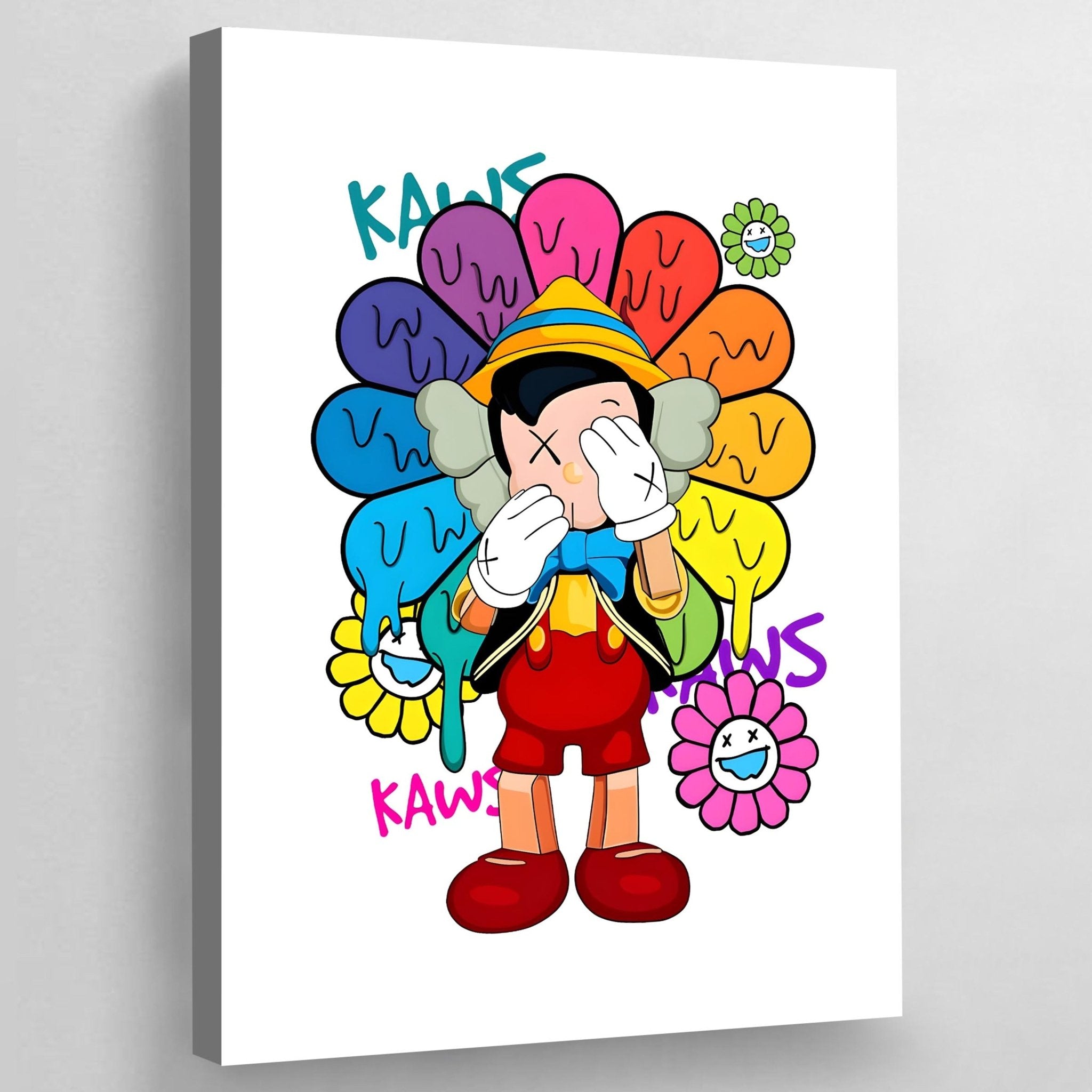 Colorful Flower Hypebeast Wall Art - Luxury Art Canvas