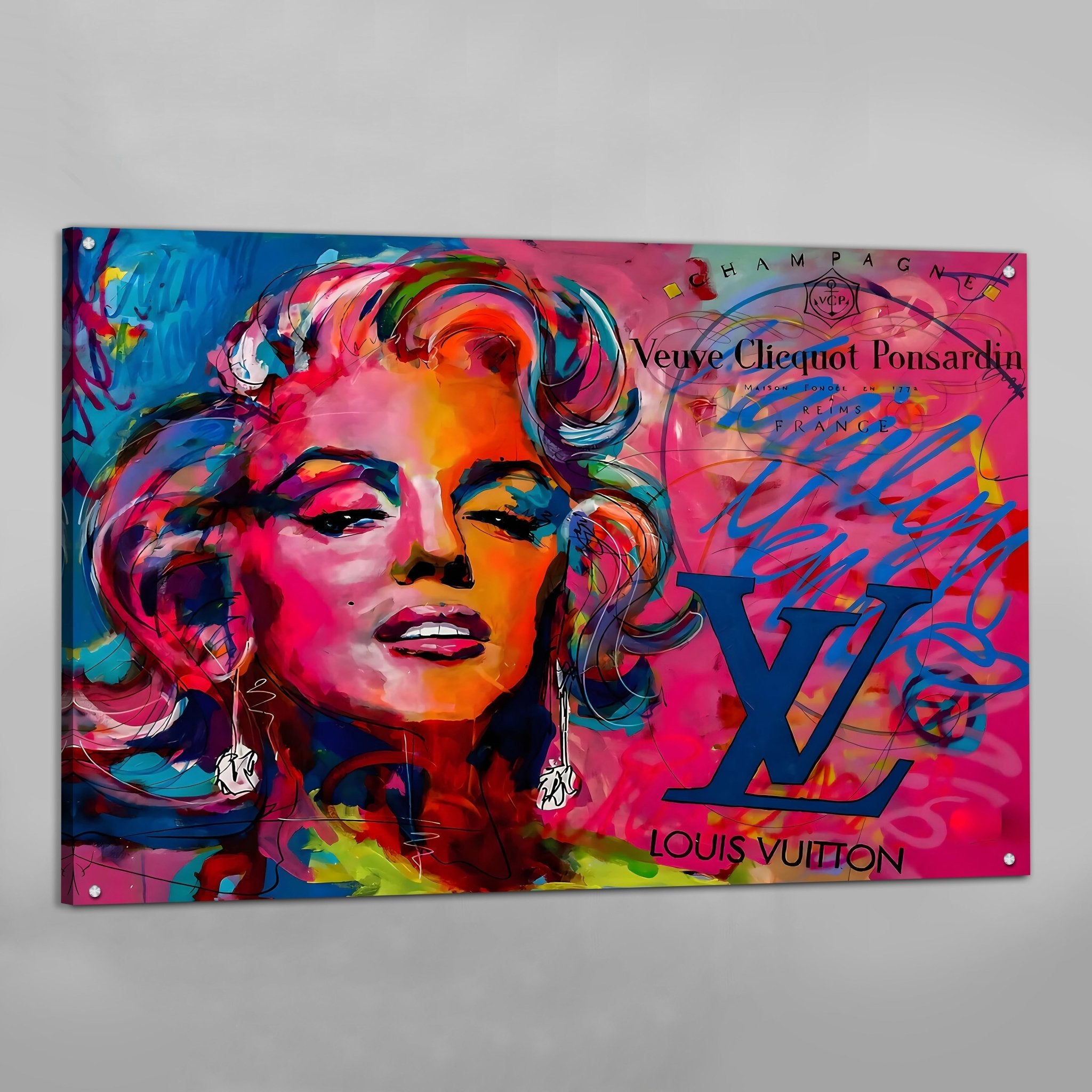 Colorful Louis Vuitton Wall Art - Luxury Art Canvas