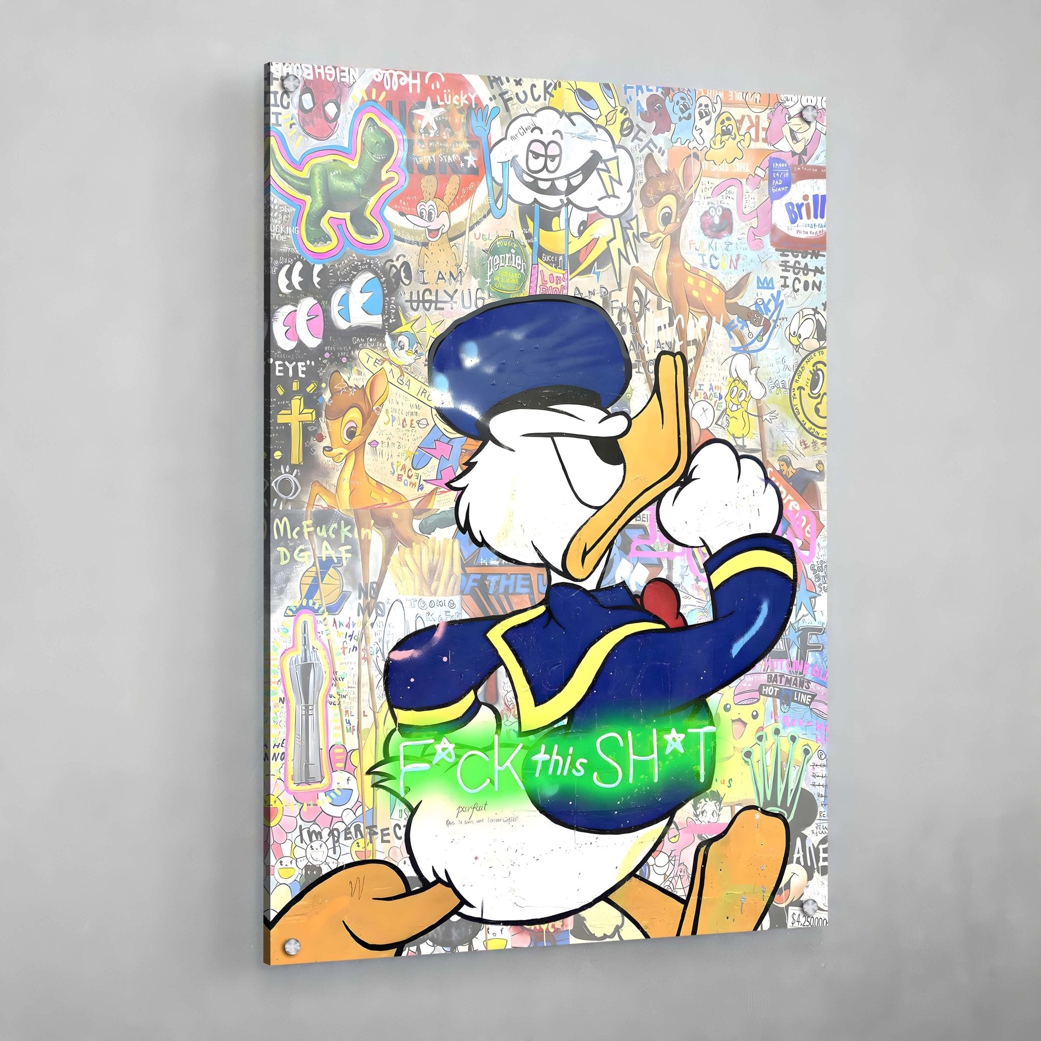 Duck Graffiti Wall Art - Luxury Art Canvas