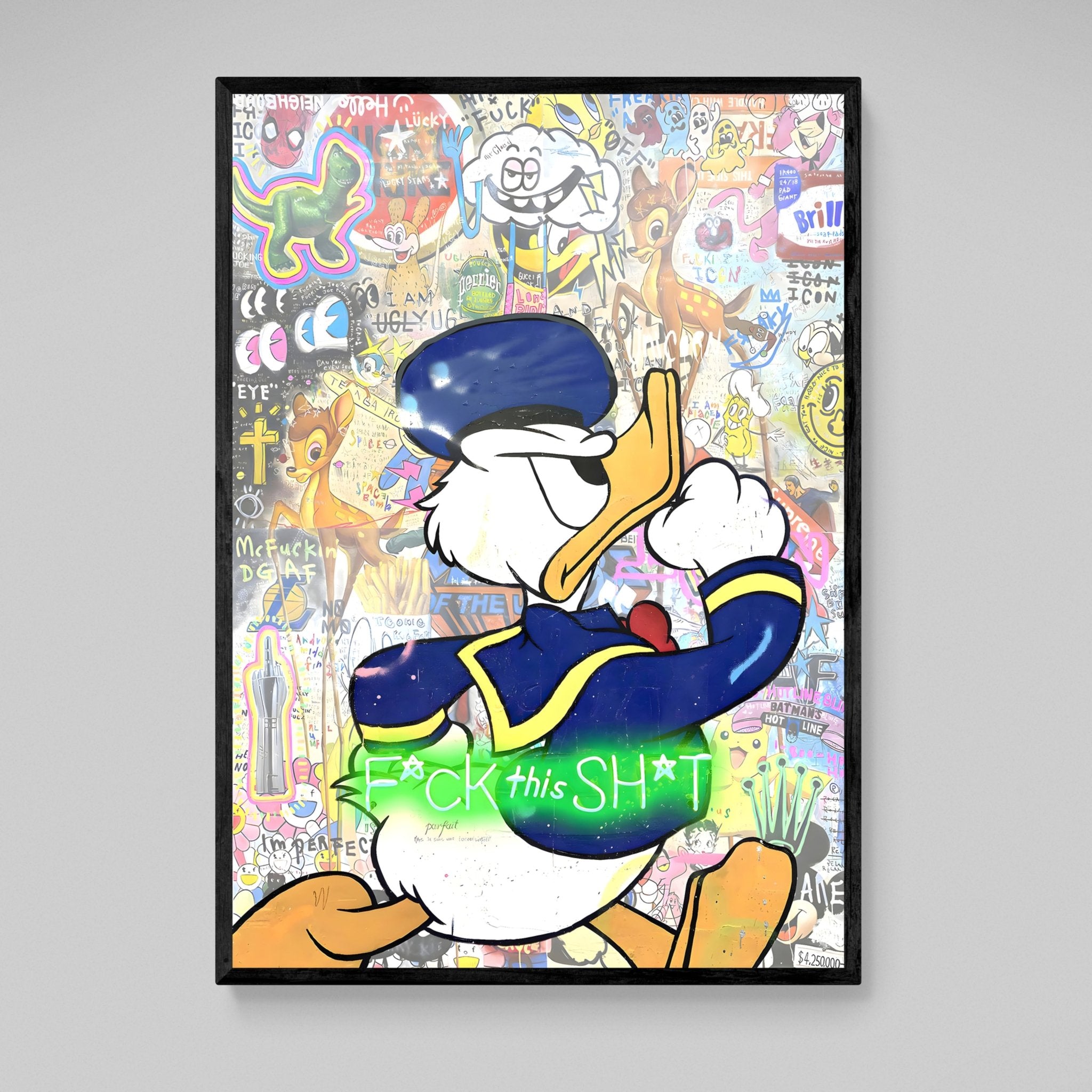 Duck Graffiti Wall Art - Luxury Art Canvas