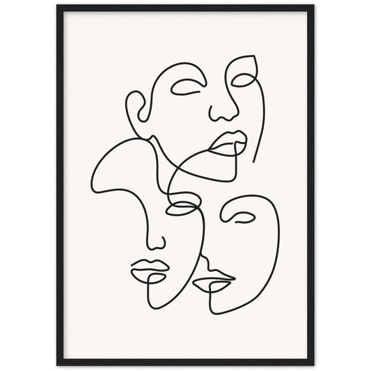 Framed Minimalist Wall Art - Luxury Art Canvas