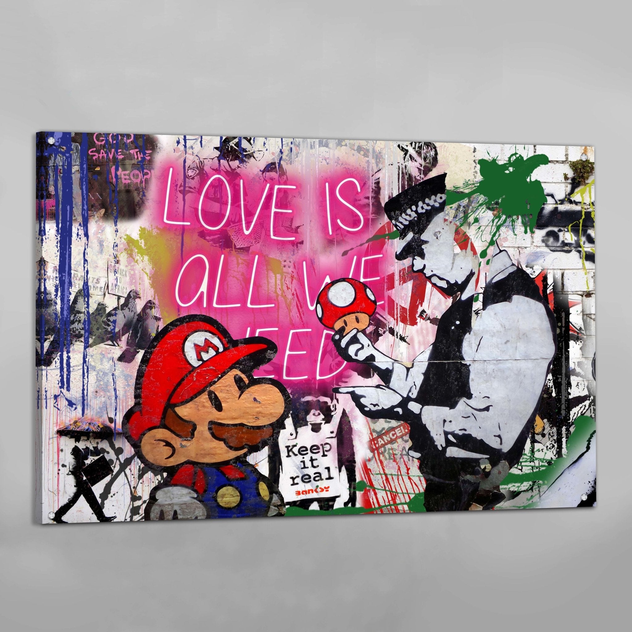 Graffiti Bansky Wall Art - Luxury Art Canvas