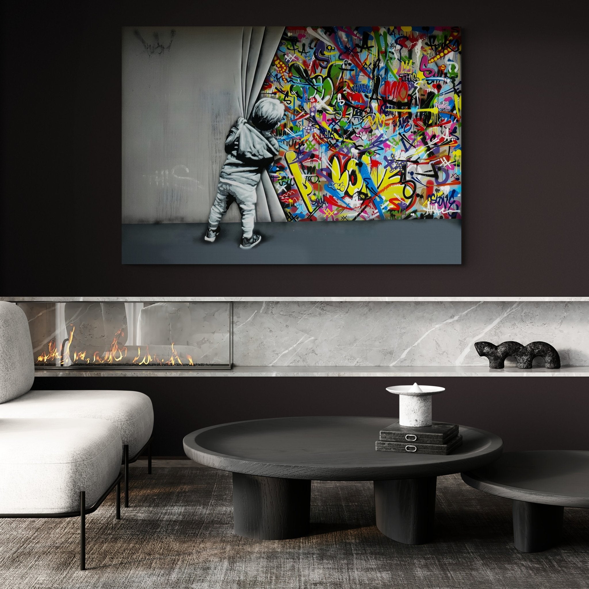 Graffiti Canvas Art - Luxury Art Canvas
