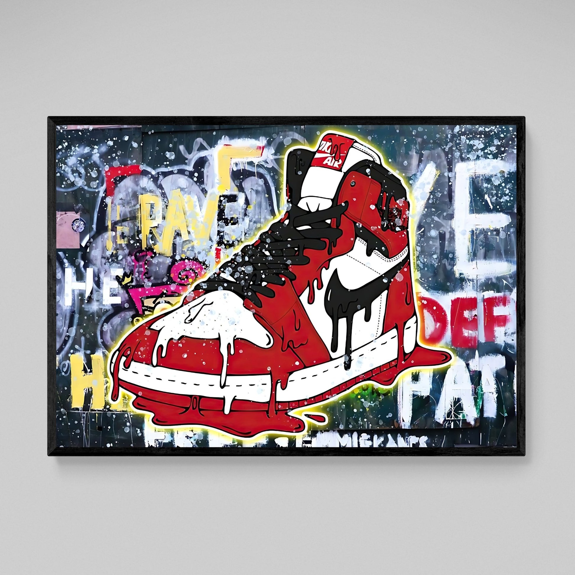 Graffiti Sneaker Wall Art - Luxury Art Canvas
