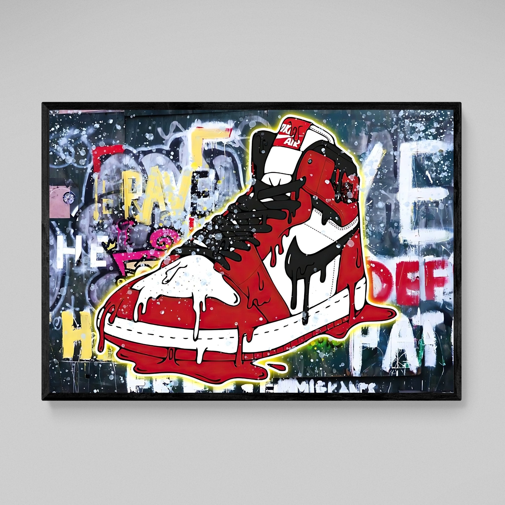 Graffiti Sneaker Wall Art - Luxury Art Canvas