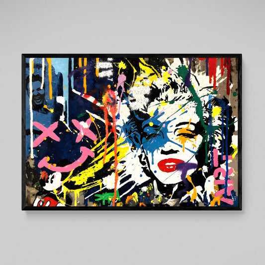 Graffitis Canvas Wall Art - Luxury Art Canvas