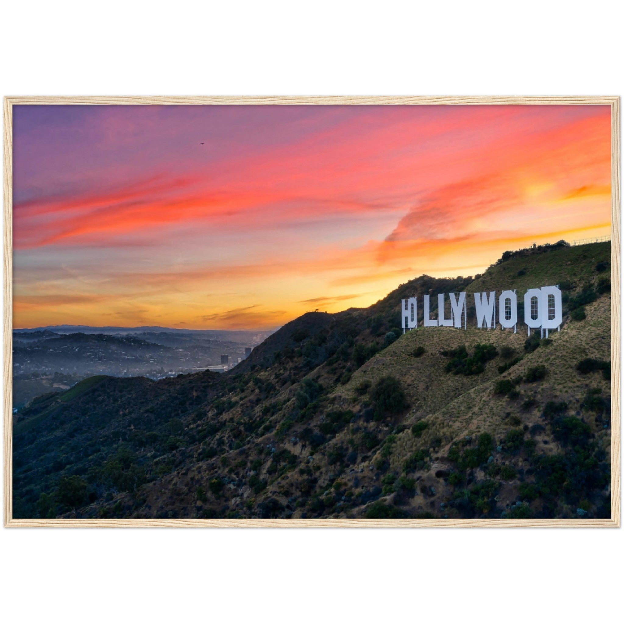Hollywood Sign Wall Art - Luxury Art Canvas