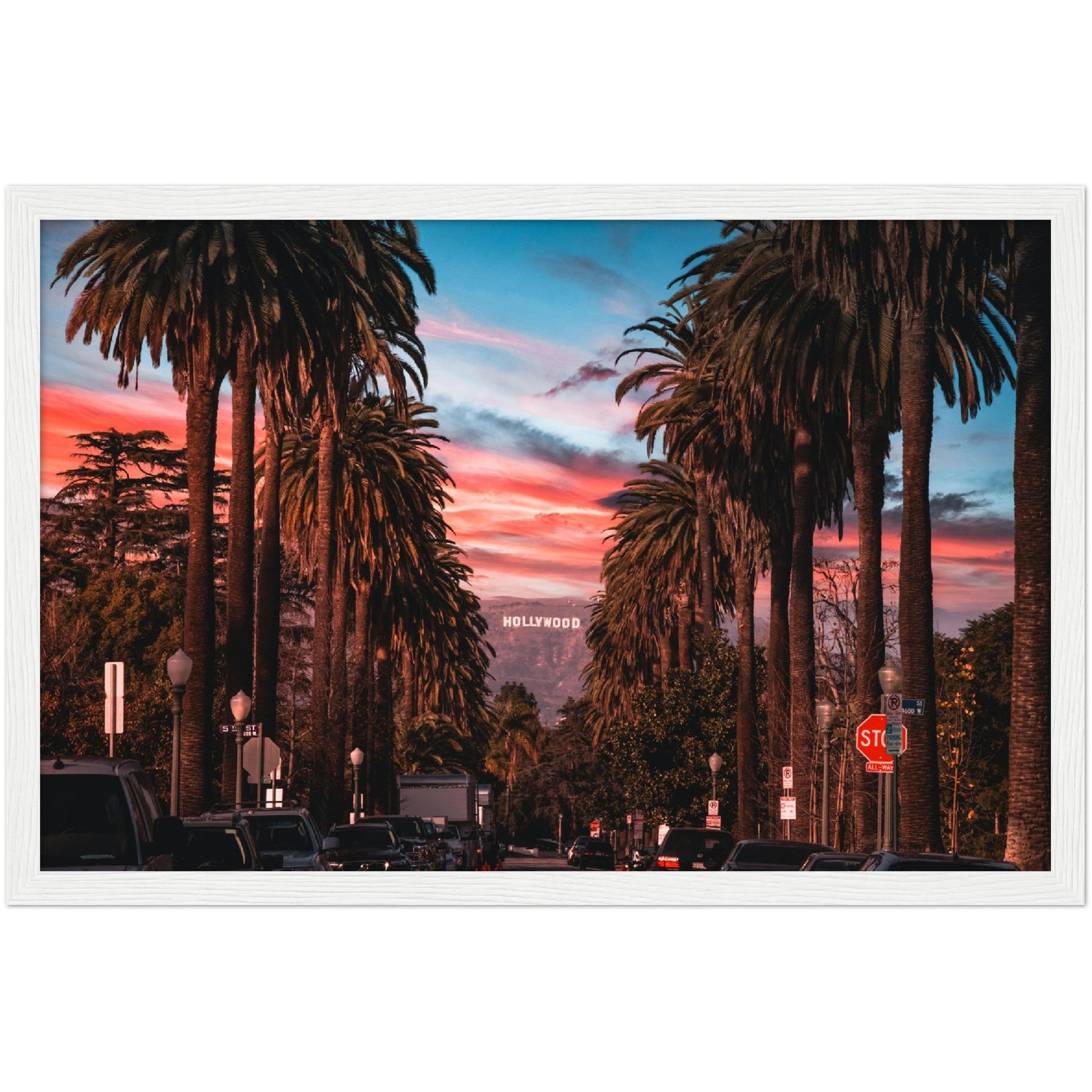 Hollywood Sunset Wall Art - Luxury Art Canvas