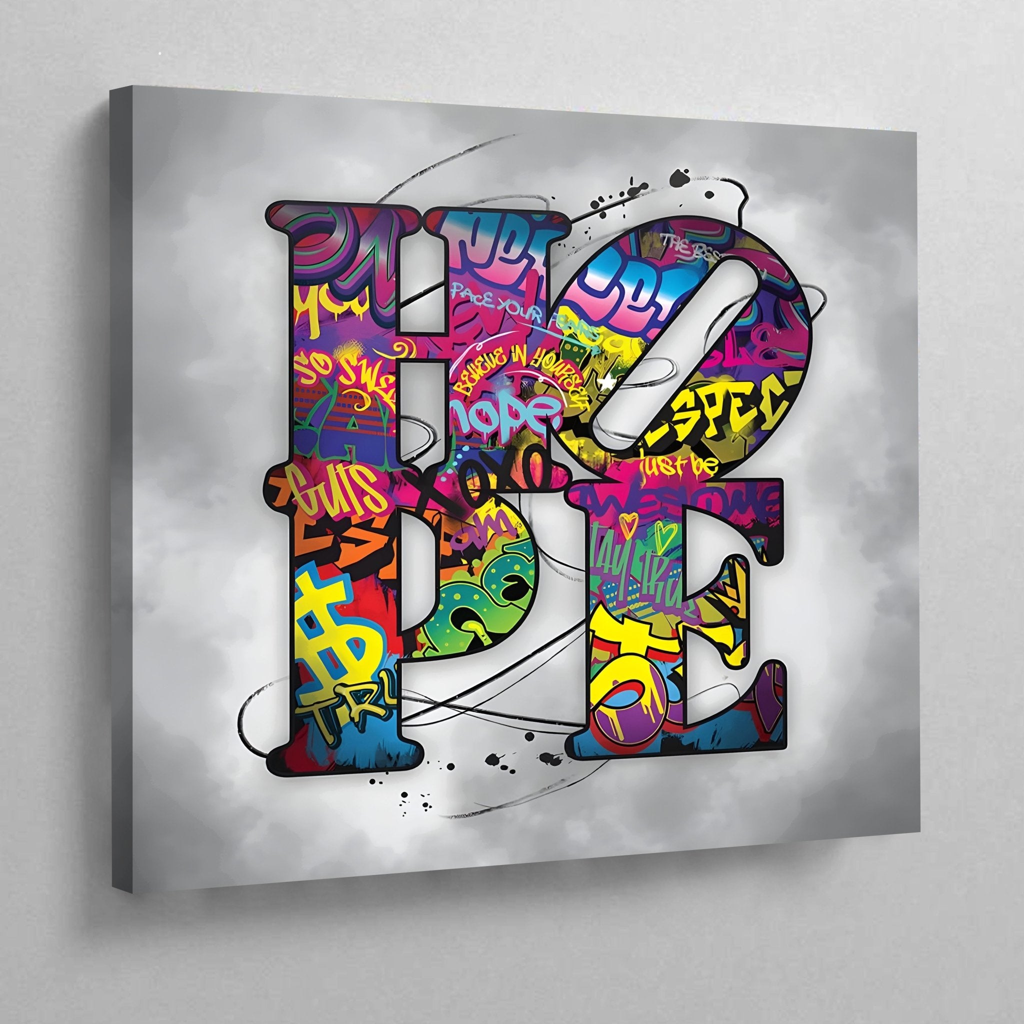 Hope Graffiti Wall Art - Luxury Art Canvas