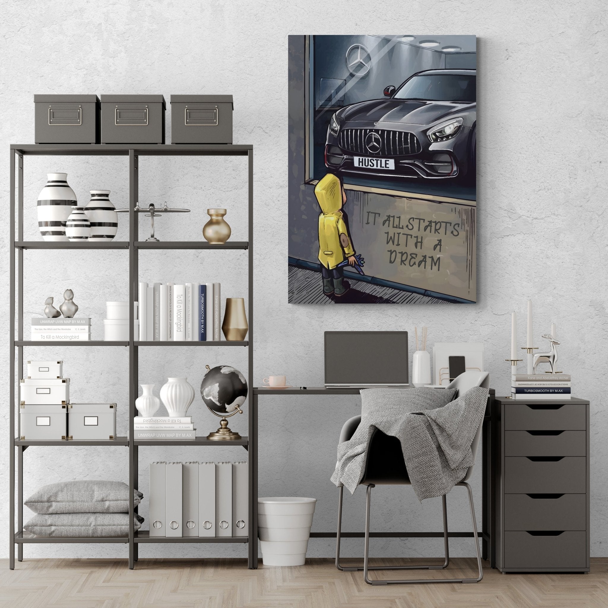 It All Starts With A Dream Wall Art - Luxury Art Canvas