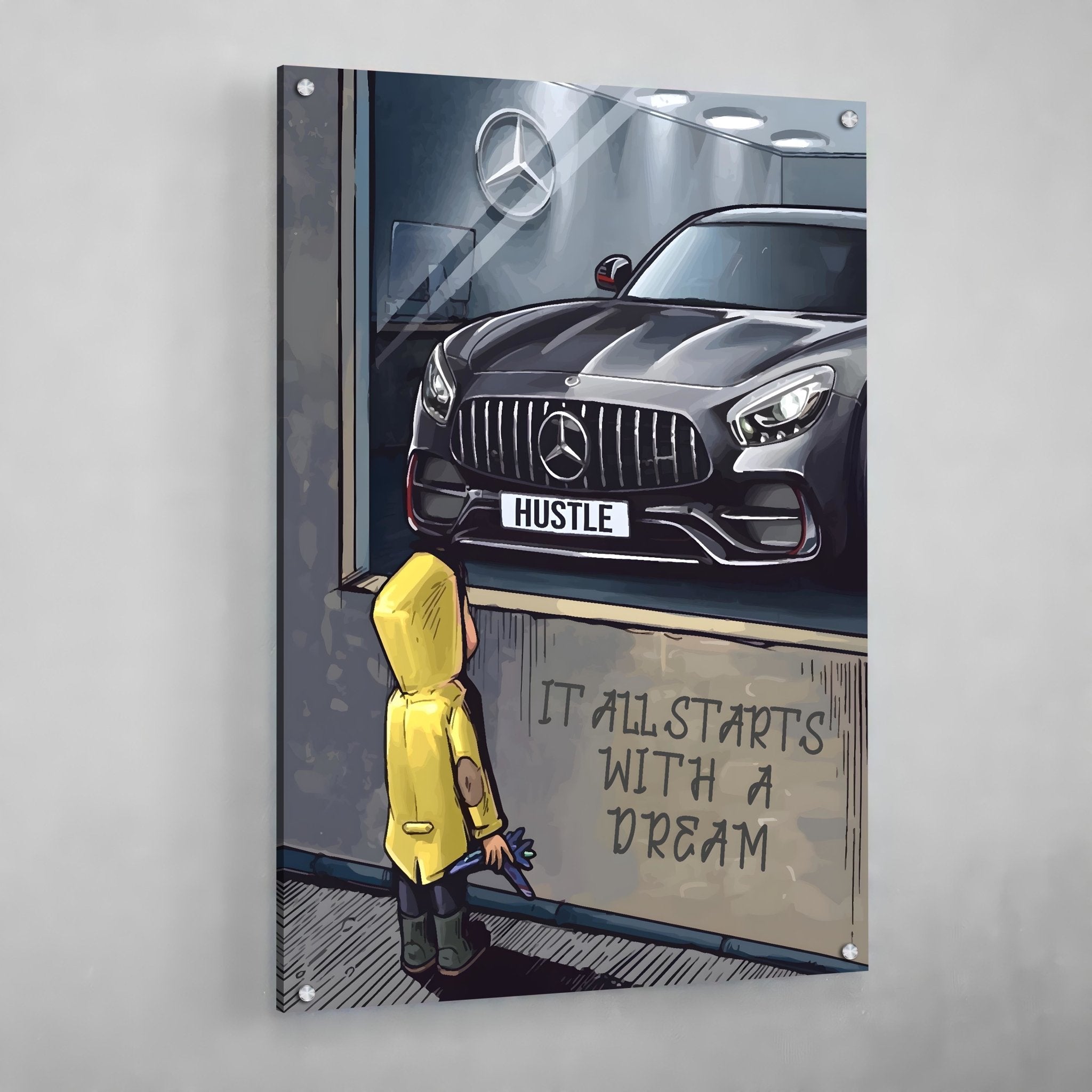 It All Starts With A Dream Wall Art - Luxury Art Canvas