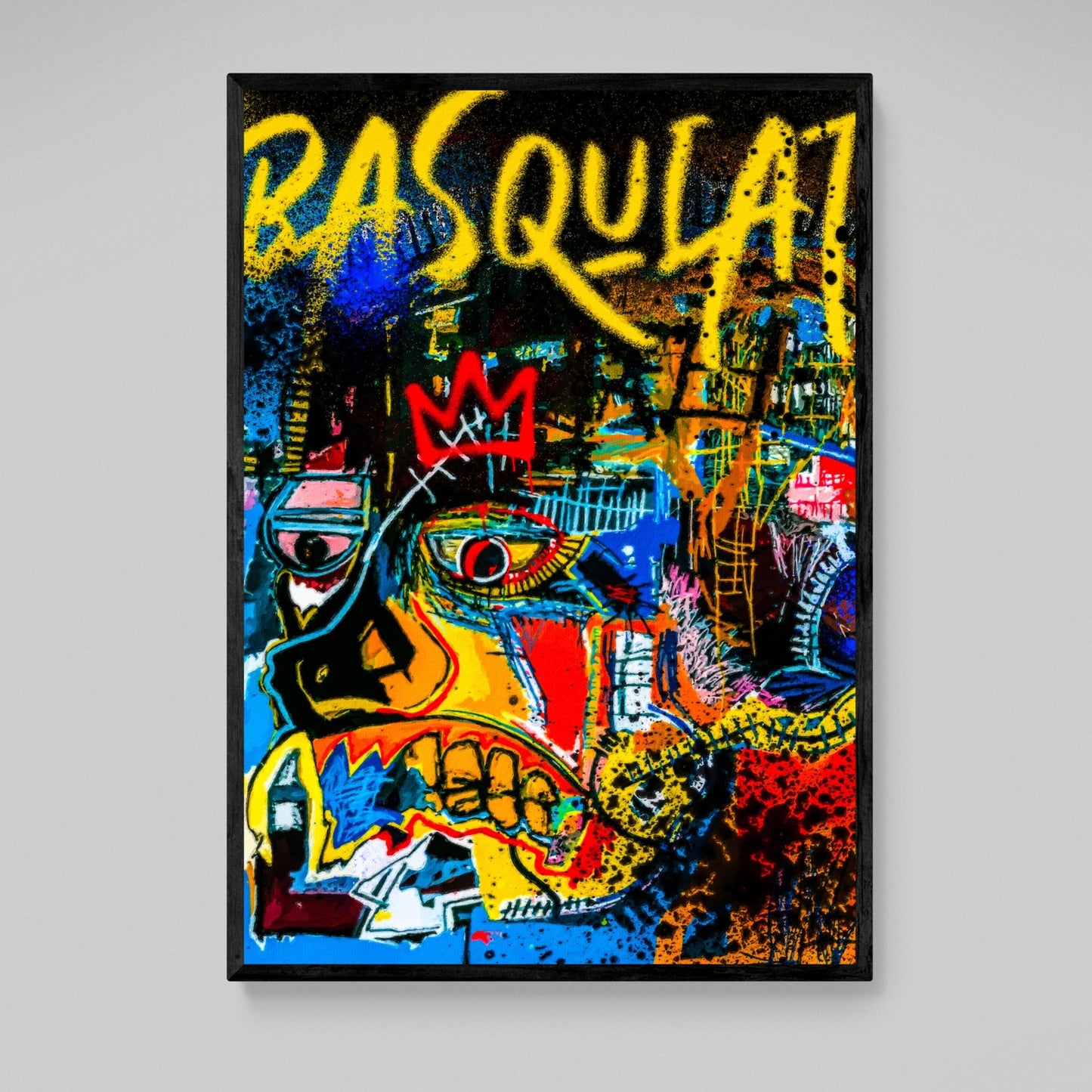 Jean Michel Basquiat Wall Art - Luxury Art Canvas