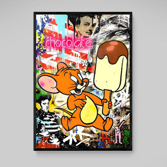 Jerry Graffiti Wall Art - Luxury Art Canvas