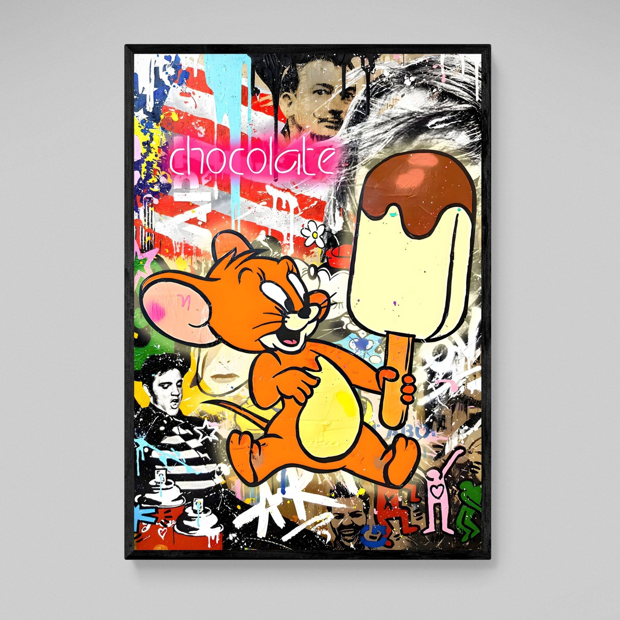Jerry Graffiti Wall Art - Luxury Art Canvas
