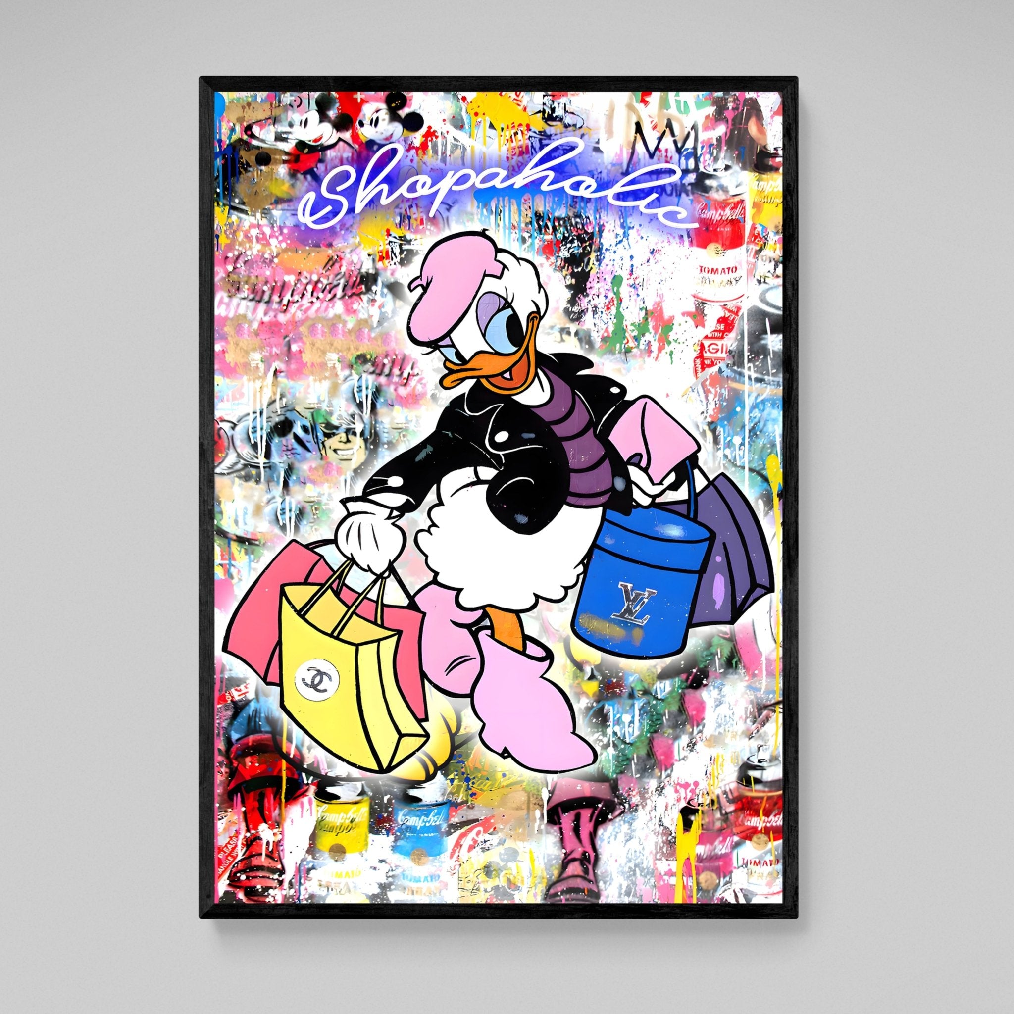 Lady Duck Wall Art - Luxury Art Canvas