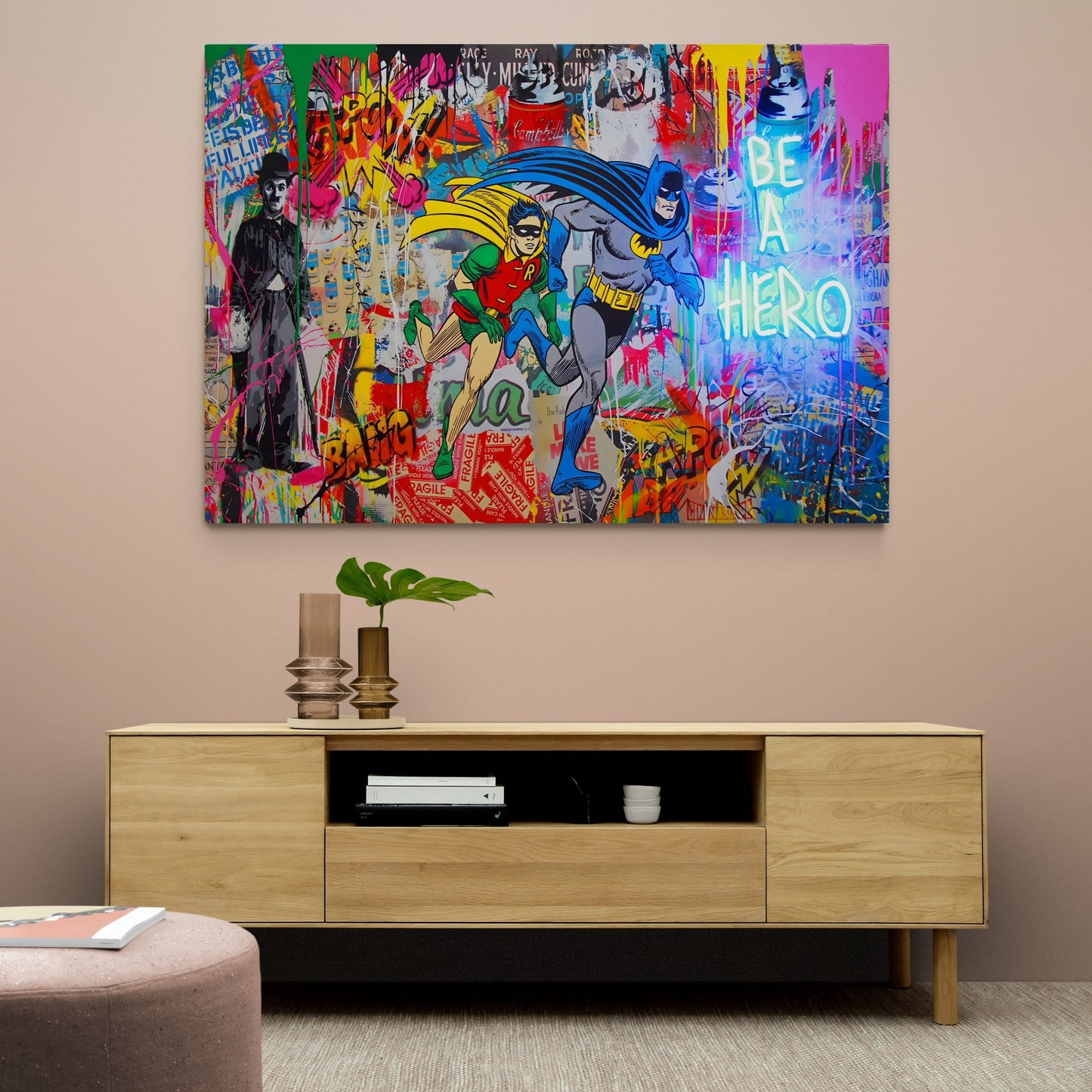 Large Graffiti Wall Art - Luxury Art Canvas